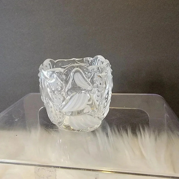 GORHAM North Pole Express Set of 3 Crystal Votives 1990s with original‎ box. - Picture 4 of 7